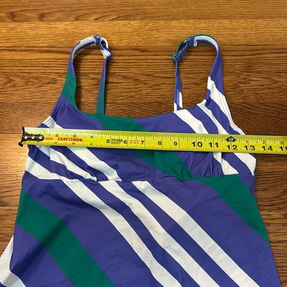 NWT Lands’ End Women's Square Neck Underwire Tankini Swimsuit Top Size 4 - Picture 8 of 11